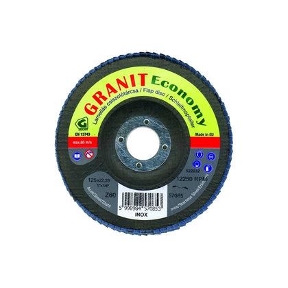 Disc lamelar Granit Economy cu granule din Zirconiu Z60 de 115X22.23mm