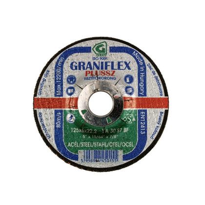 Disc subtire de polizare pentru otel structural Graniflex Plussz 180x6.0x22,23
