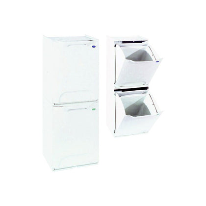 Cos de gunoi modular ArtPlast Eco-Logico interior 340x290x470 pentru colectare selectiva deseuri culoare: alb