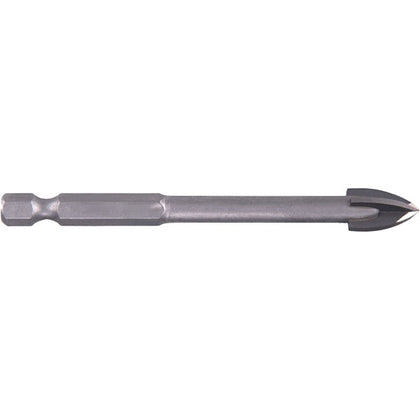 Burghiu TCT pentru sticla si gresie ABRABORO, 4 taisuri, coada 6,3, Ø 6 X 85 mm