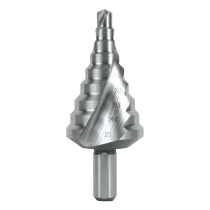 Burghiu in trepte de precizie ABRABORO HSS-G NR. 16, 5,3 - 38,5 X 96 mm