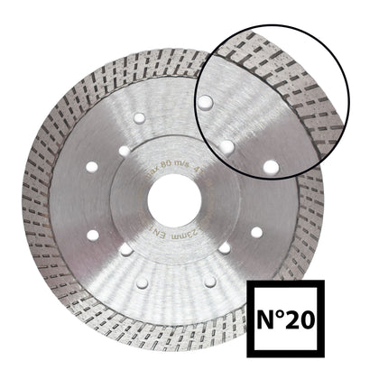 Disc pentru ceramica ABRABORO NR. 20, 125 X 22,23 X 1,5 mm