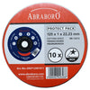 Disc de taiere ABRABORO Premium pentru metal si inox BLUE EDITION 125 X 1,0 X 22 mm, 10 buc