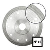 Disc diamantat pentru ceramica ABRABORO NR. 15, 125 X 22,23 mm