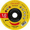 Disc de taiere ABRABORO pentru metal si inox Editia GALBENA, 125 X 1,0 X 22 mm