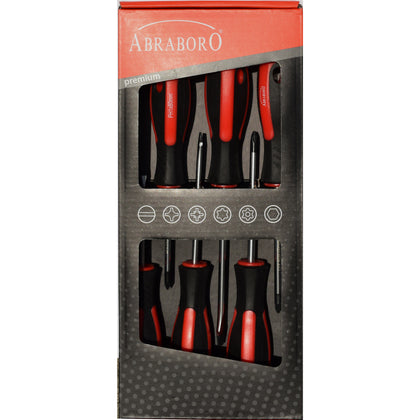 Set surubelnite ABRABORO Promo, 6 piese, profil drept/PH/PZ