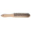 Perie de mana ABRABORO cu maner din lemn, 5 randuri, 290/140 mm 0,30 inox
