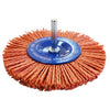 Perie circulara cu tija ABRABORO, NAILON ABRAZIV, D 100 mm, K100