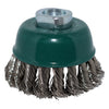 Perie oala ABRABORO ULTRA TZ 61 cu sarma rasucita INOX, Ø65 mm, M14, 0,50 mm