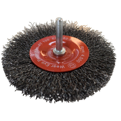 Perie circulara cu tija ABRABORO, Ø75 mm, latime 10 mm, sarma 0,30 mm STD