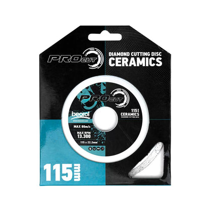 Disc de taiere diamantat BEOROL pentru ceramica 115  mm