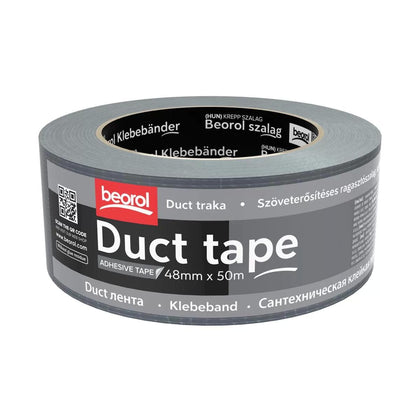 Banda adeziva profesionala, Duct Tape BEOROL gri  48 mm  50 M