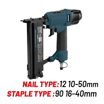 Pistol pneumatic pentru cuie 12 (10-50MM) si capse 90(16-40MM) BORMANN