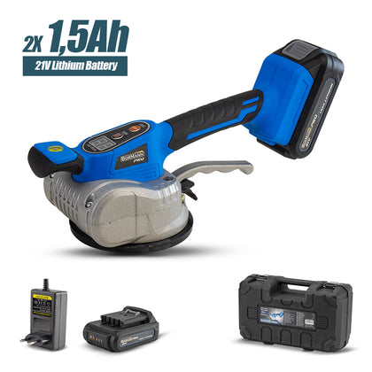 Vibrator pentru gresie faianta Bormann Pro, 21V, 2x1.5 ah, in valiza, model BCD3200
