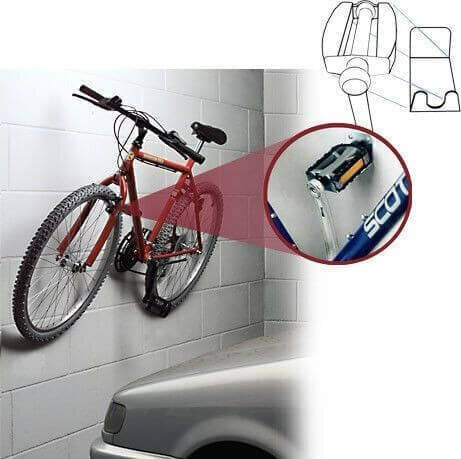 Suport bicicleta BRUNS BIKE HANGER pentru depozitare cu prindere pe perete
