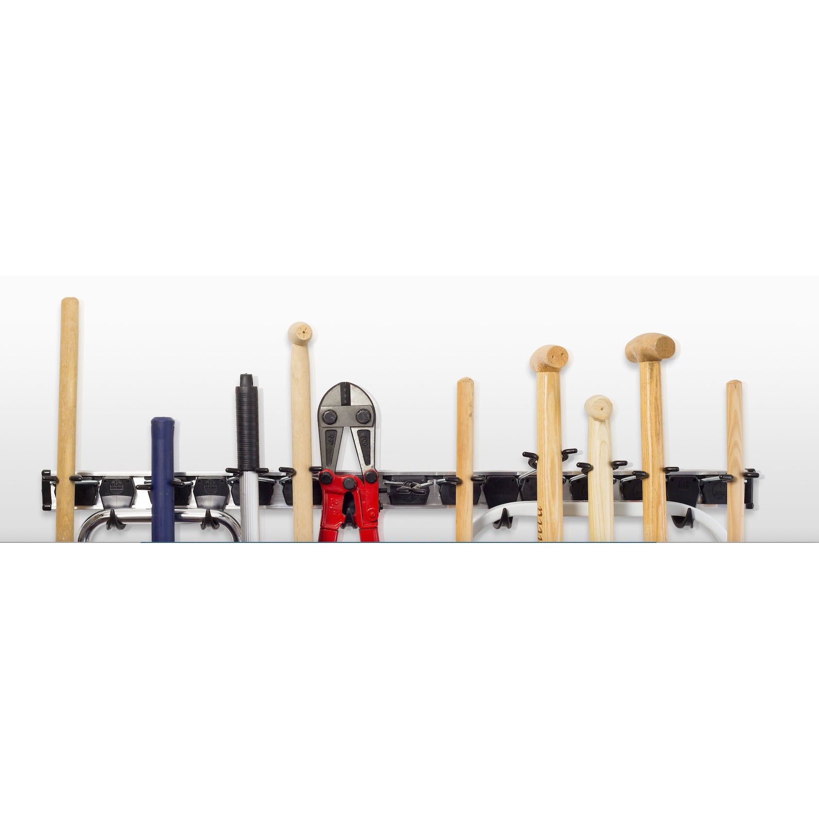 Suport depozitare BRUNS pentru scule si unelte, tip cuier 3 cleme, sina 0.5 m