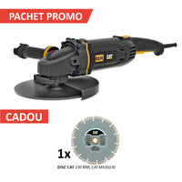 PROMO: Polizor unghiular CAT DX35, 2350 W, 230 mm + 1 disc diamantat CAT 230 mm cadou