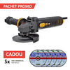 PROMO: Polizor unghiular CAT DX373, 750 W, 125 mm + 5 discuri cadou Graniflex Cutting Master