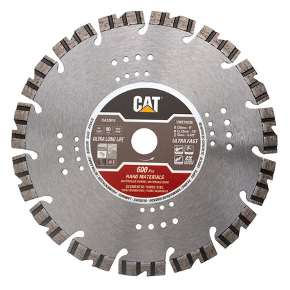 Disc diamantat CAT segmentat pentru materiale dure, 230 mm, 600 PRO, Model DA33010
