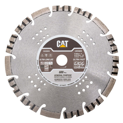Disc diamantat CAT segmentat pentru uz general, 230 mm, 600 PRO, Model DA33018