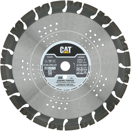 Disc diamantat CAT segmentat pentru uz general, 350 mm, 600 PRO, Model DA33020