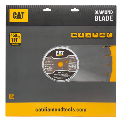 Disc diamantat CAT segmentat pentru materiale abrazive, 450 mm, 600 PRO, Model DA33026