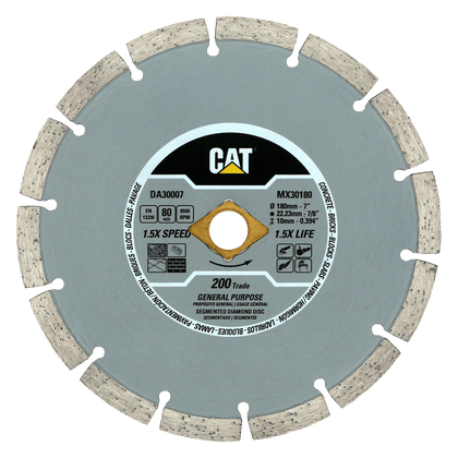 RESIGILAT: Disc diamantat CAT segmentat pentru uz general, 230 mm, 200 TRADE, Model DA30008