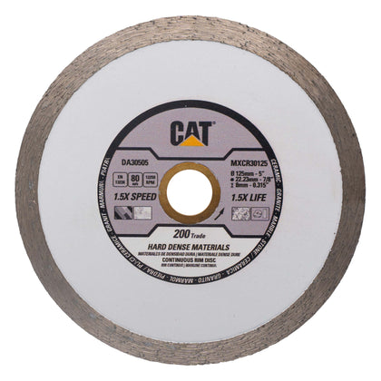 Disc diamantat CAT continuu pentru ceramica/portelan, 125 mm, 200 TRADE, Model DA30505