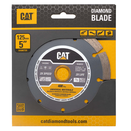 Disc diamantat CAT segmentat pentru uz universal, 125 mm, 400 PRO, Model DA32003