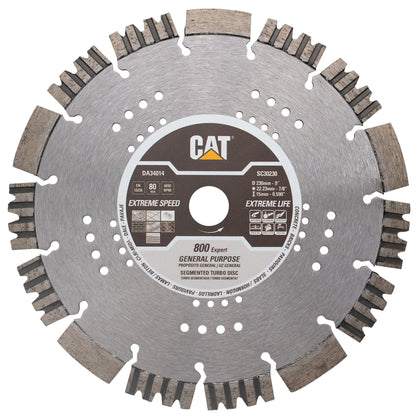 RESIGILAT: Disc diamantat CAT segmentat pentru uz general, 230 mm, 800 EXPERT, Model DA34014