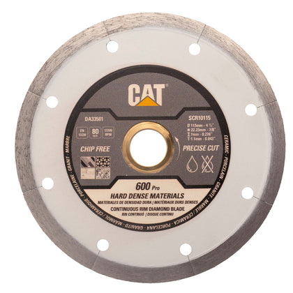 Disc diamantat CAT continuu pentru materiale dense, 115 mm, 600 PRO SILENT, Model DA33501