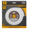 Disc diamantat CAT continuu pentru materiale dense, 180 mm, 600 PRO SILENT, Model DA33504