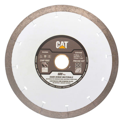 Disc diamantat CAT continuu pentru materiale dense, 180 mm, 600 PRO SILENT, Model DA33504