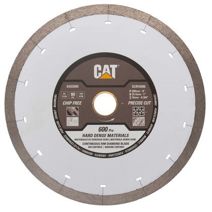Disc diamantat CAT continuu pentru materiale dense, 200 mm, 600 PRO SILENT, Model DA33505