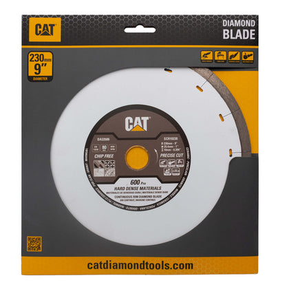 Disc diamantat CAT continuu pentru materiale dense, 230 mm, 600 PRO SILENT, Model DA33506
