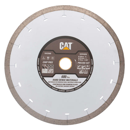 Disc diamantat CAT continuu pentru materiale dense, 230 mm, 600 PRO SILENT, Model DA33506