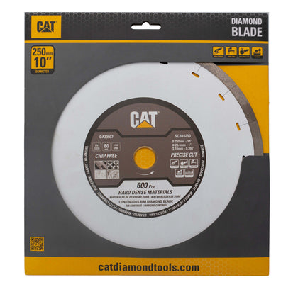Disc diamantat CAT continuu pentru materiale dense, 250 mm, 600 PRO SILENT, Model DA33507
