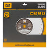 Disc diamantat CAT continuu pentru materiale dense, 300 mm, 600 PRO SILENT, Model DA33508