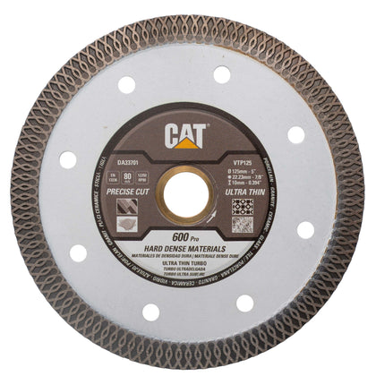 Disc diamantat CAT armat pentru materiale dure, 125 mm, 600 PRO CORE, Model DA33701