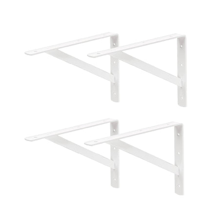 Pachet 4 suporti ranforsati pentru raft FIERO, 20 x 30 cm, albi