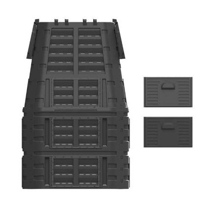 Compostor modular Qbrick 1000 L, negru