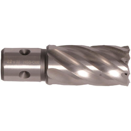 Burghiu tip carota pentru metal PROJAHN HSS-CO8%, 18,0 mm, adancime 35,0 mm, QUICKIN