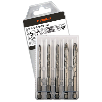 Set de burghie pentru tigla 1/4