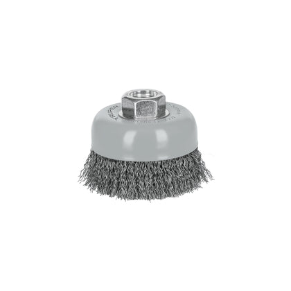 Perie sarma cupa ø76 mm, sarma fina otel, filet multiplu - Truper