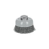 Perie sarma cupa ø76 mm, sarma fina otel, filet multiplu - Truper