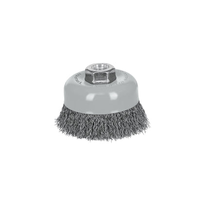 Perie sarma cupa ø102 mm, sarma fina otel, filet multiplu - Truper