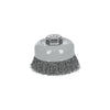 Perie sarma cupa ø102 mm, sarma fina otel, filet multiplu - Truper
