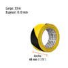 Banda adeziva pentru avertizare, role de 33 m x 48 mm, grosime 0.13 mm Truper