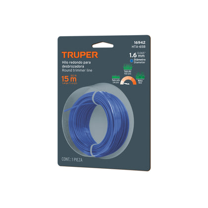 Fir HEAVY DUTY pentru trimmer 1.6 mm/15 m - Truper