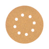 Disc abraziv perforat cu autofixare, granulatie 40, ø 125mm, Truper